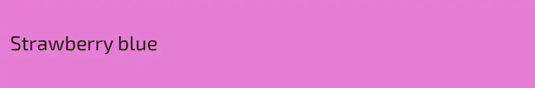 Strawberry blue
